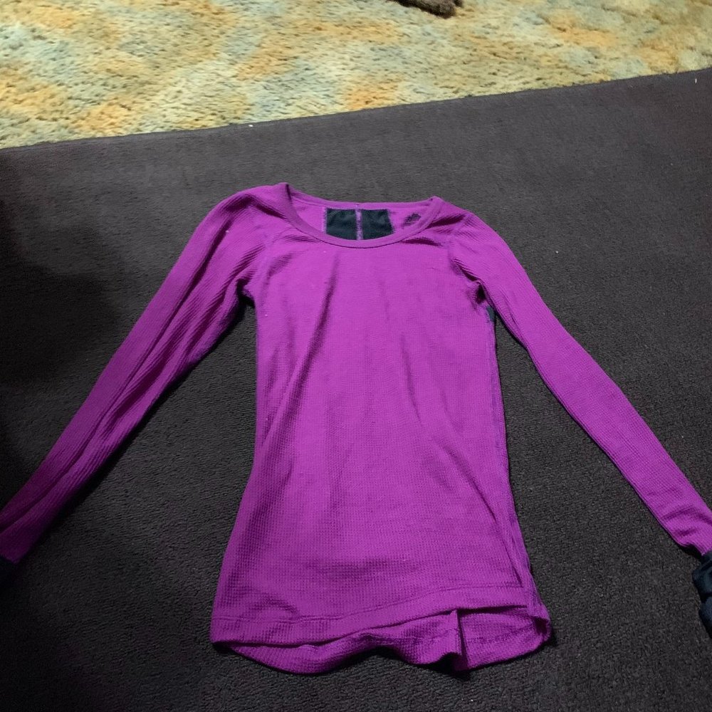 ColdPruf Purple Long Sleeve T-shirt Women's Small